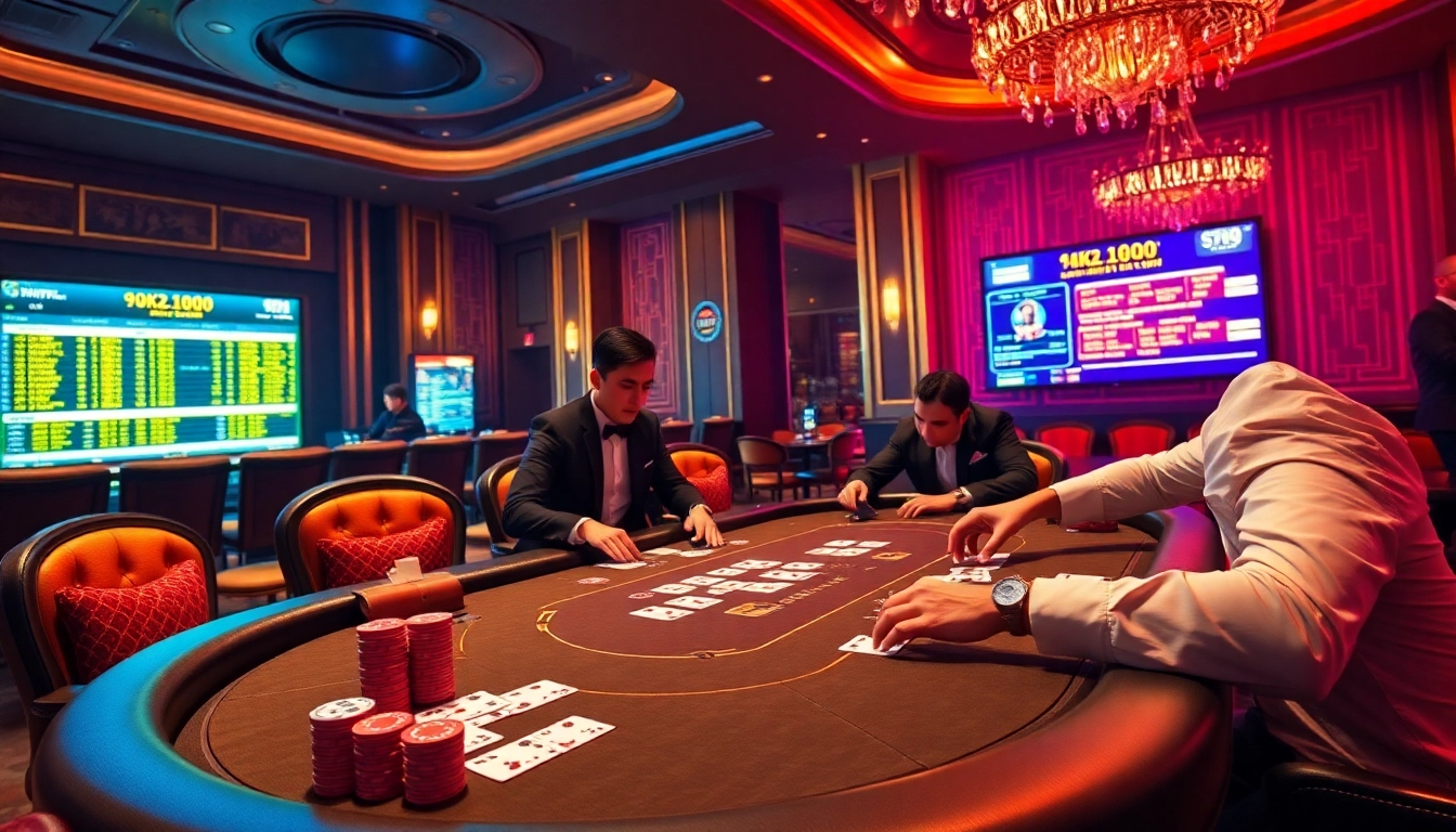 Experience the thrill of live poker at 8kkbet.com, where professional players battle for winnings.