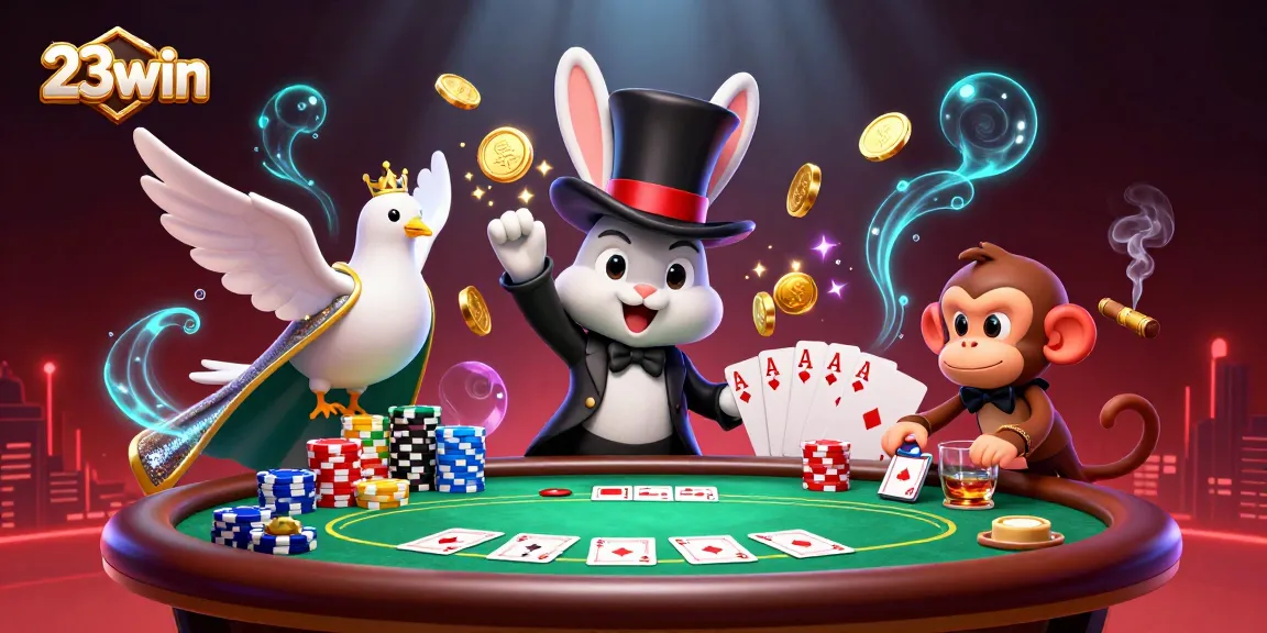Experience thrilling wins with 23win casino, featuring vibrant 3D characters and rich gaming elements.