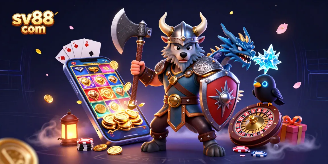 Engage with sv88 com where the Viking wolf warrior leads thrilling slot adventures filled with golden coins and ice-breathing dragons.
