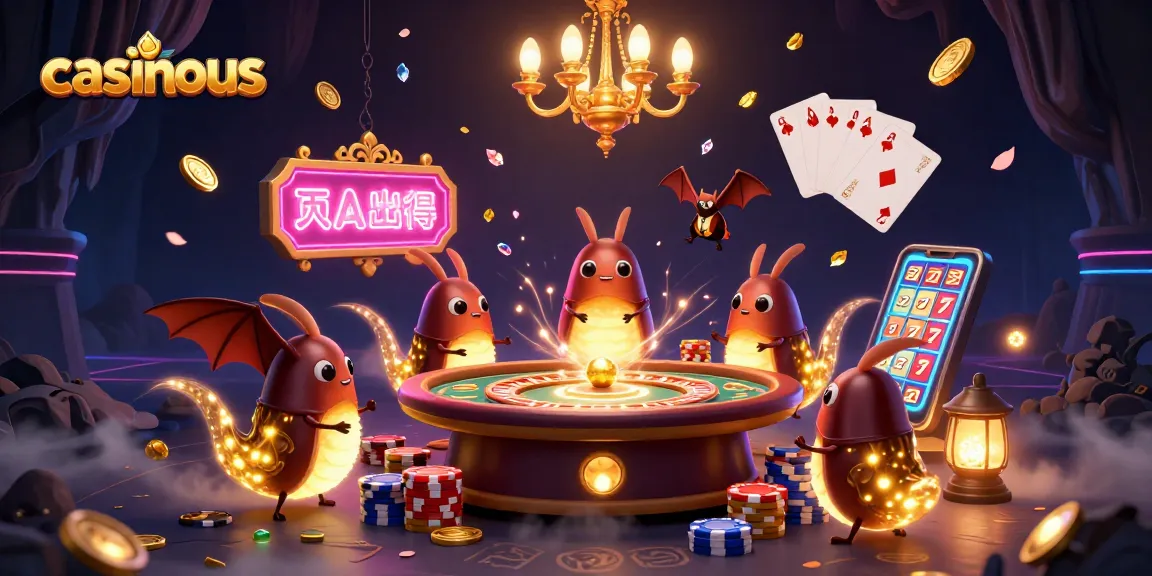 Experience the thrill of online blackjack with casinous, featuring vibrant glowworms and winning elements.