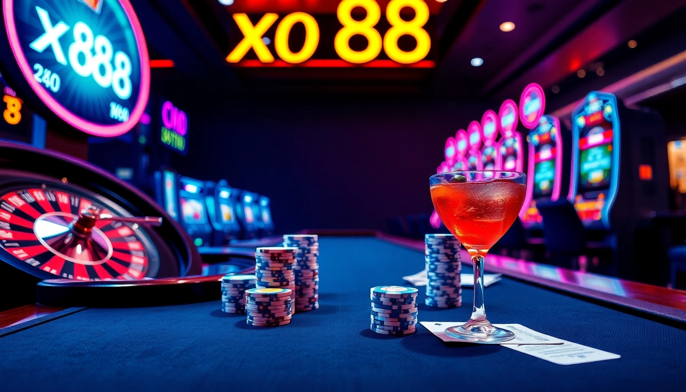 Experience thrilling gameplay at xo88 with high-stakes poker and vibrant casino atmosphere.