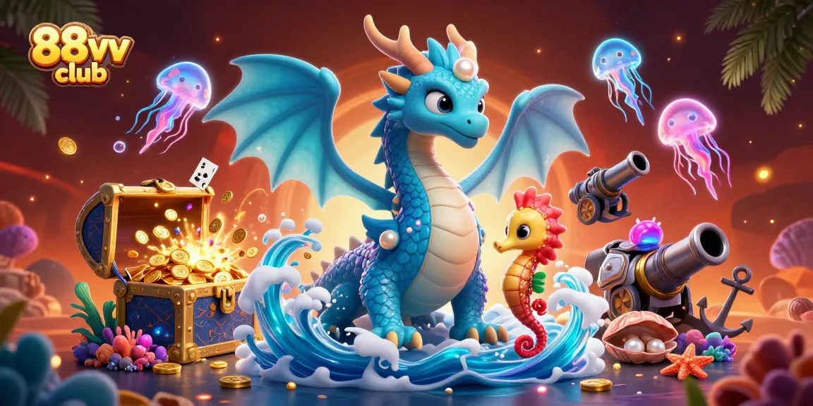 Engage in thrilling gameplay at 88vv club with vibrant 3D characters in a dynamic casino scene.