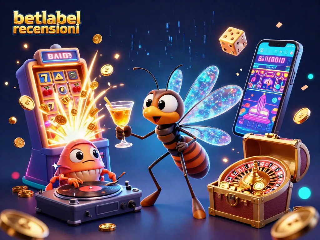 Experience thrilling action with betlabel recensioni in this lively casino scene featuring unique mascots.