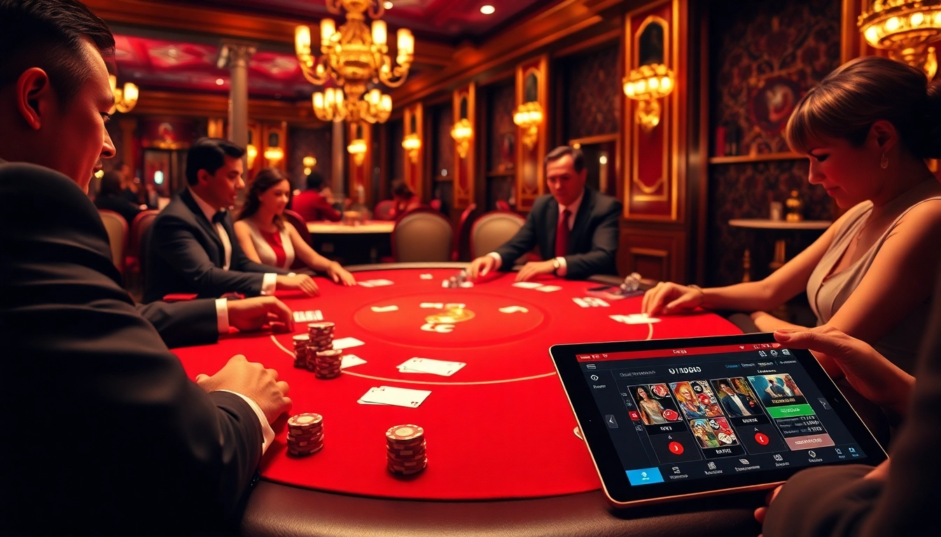 Experience the excitement of betting at the website UU88, showcasing lively poker gameplay with rich poker chips.