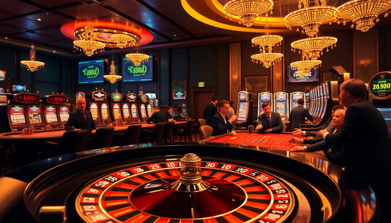 Cheerful players experiencing a thrilling moment at the luxurious casino layout of website 789f.
