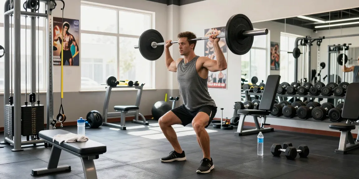 Fit athlete training with weights at Steroide Boutique for strength and fitness.
