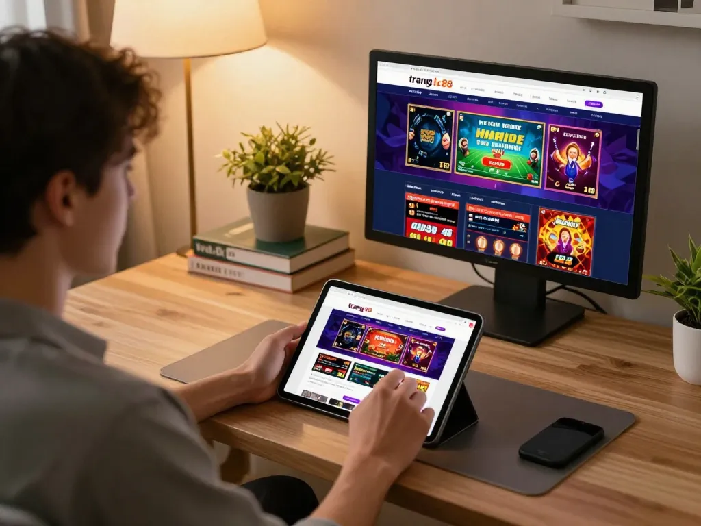 Engaging with the trang chủ lc88 website for online gaming and casino experiences at home.