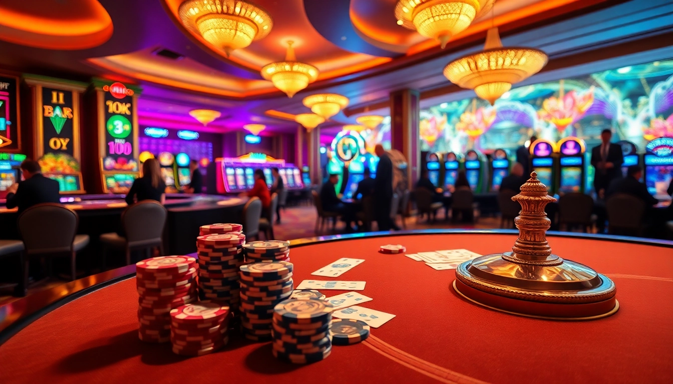 Engage in thrilling casino action surrounded by luxurious décor in nohu-themed gambling scene.