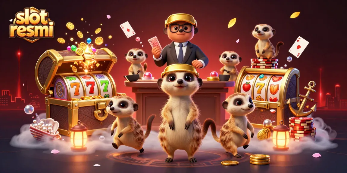 Experience thrill with slot resmi in a dynamic meerkat casino operation, featuring vibrant game elements.